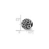 Black Bow Jewelry Bali Open Hearts Bead Charm in Antiqued Sterling Silver - 3 of 4
