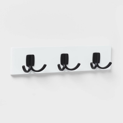 Modern Octopus 3 Hooks Rail Black/white - Brightroom™ : Target