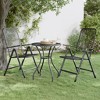 vidaXL Patio Table, 23.6"x28.3" Expanded Metal Mesh Anthracite - 2 of 4