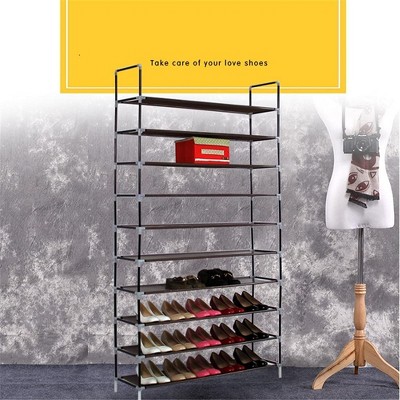 100cm 10 Layer Shoe Rack Household Portable Ultra Large Capacity Shoe Mount