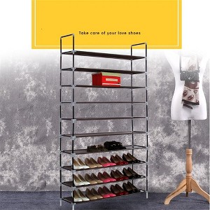 100cm 10 Layer Shoe Rack Household Portable Ultra Large Capacity Shoe Mount - 1 of 4