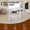 Commercial Worktable Workstation, Stainless Steel Prep Table Folding Table with Metal Adjusting Foot - 3 of 4