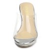 Allegra K Women's Clear Platform Block Heeled Slides Sandals - 2 of 4