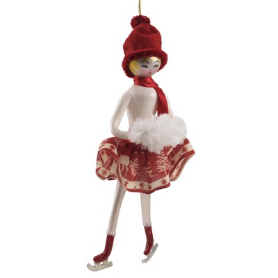 Italian Ornaments 7.0" Skating Sonja Ornament Italian Skating Sports  -  Tree Ornaments