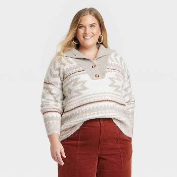 Women's V-Neck Pullover Sweater - Knox Rose Navy Blue XL