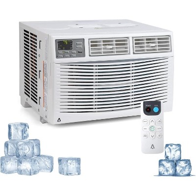 8000 BTU Window Air Conditioner with WiFi, Ideal for Bedrooms & Small Rooms, 115V, White - Remote Control, App Control, 3 Fan Speeds, Quiet Operation
