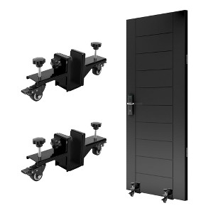 2 Piece Door Installation Kit for 0 to 1.89 in Thick, 750 LBS Heavy Duty Door Installation Tools with Wheels for Commercial & Residential Use - 1 of 4