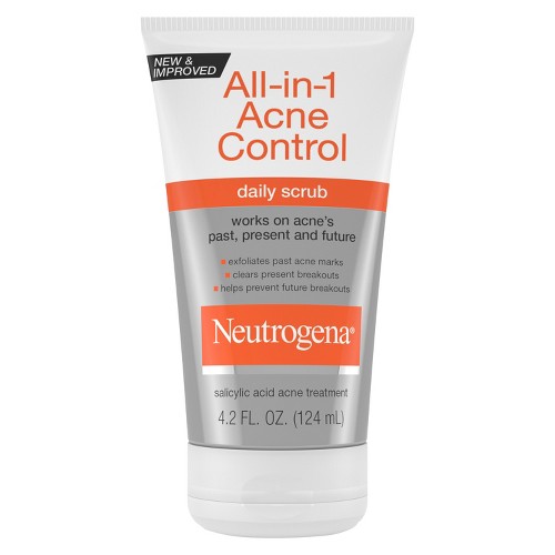 Neutrogena All-In-1 Acne Control Daily Scrub - Acne Treatment 4.2 fl oz