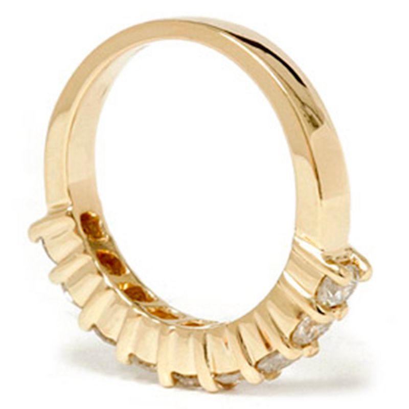 Pompeii3 1ct Diamond Wedding Ring 14K Yellow Gold Ring Band, 3 of 6