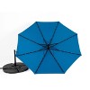 PAGED 10FT Offset Patio Umbrella Modern Market Umbrella with Tilt, Crank and 8 Steel Ribs for Garden, Base Not Included - 4 of 4