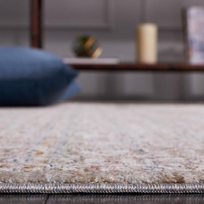 Harlow Ivory Hand-Knotted Synthetic 4' x 6' Area Rug