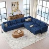 Belffin 9 Seats + 11 Sides Modular Weave Sofa with Storage Seat and Ottoman - 2 of 4