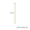 Unique Bargains DIY Craft Necklaces Bracelets Earrings Jewelry Making Iron 21 Gauge Eye Pins 200 Pcs - 2 of 4