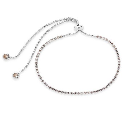 SHINE by Sterling Forever Adjustable CZ Slider Bracelet