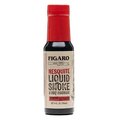 Figaro Mesquite Liquid Smoke Barbecue Marinade - 12 pack, 4 oz