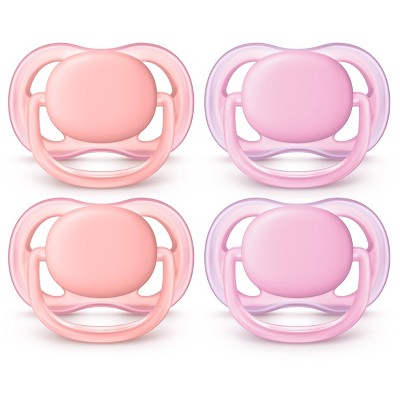 Philips Avent Ultra Air Pacifier 0-6m - Pink/Peach - 4pk