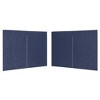 vidaXL Party Tent Sidewall 2 pcs with Zipper PE Blue - 2 of 4