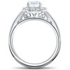 Pompeii3 3/4 Ct Lab Created Diamond Madelyn Halo Engagement Ring 14k White Gold - 2 of 4