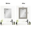 Amanti Art Mirror Makeover Bathroom Mirror Frame Border Kit - Fully Assembled Peel and Stick Frame - Mirror NOT Included - Parlor Trim - 4 of 4
