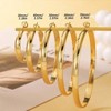 5mm Gold Hoop Earrings, Sterling Silver, Hypoallergenic, Lightweight, for Women - 4 of 4