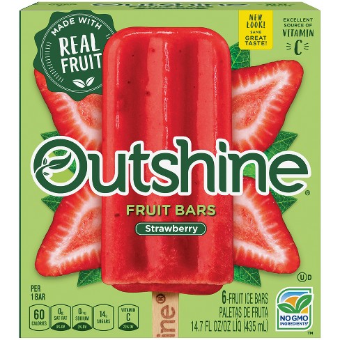 Outshine Strawberry Frozen Fruit Bar - 6ct : Target