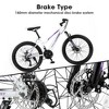 YONWAY Mountain Bike for Teenagers Girls Women, 21 Speed Dual Disc Brake, Steel Frame, 100mm Front Suspension - 3 of 4