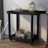 Metal Utility Service Cart with 2-Shelf, Locking Wheels, Lipped Shelves, 500 Lbs Capacity Rolling Cart for Home, Office, Patio, BBQ - 4 of 4