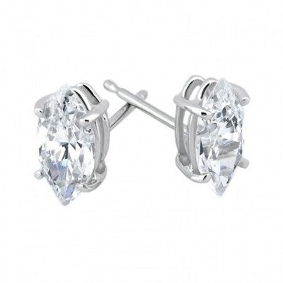 Pompeii3 1/4ct Diamond Studs 14K White Gold