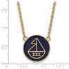 Black Bow Jewelry 14k Yellow Gold Plated Sterling Silver Sigma Sigma Sigma Greek Life Necklace 18 Inch - 2 of 4