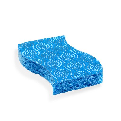 Stay Fresh Blue Non-Scratch Scrub Dots Sponges, 3 Pack