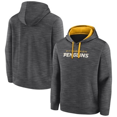 Pittsburgh Penguins NHL Express Twill Logo Hoodie - Gold