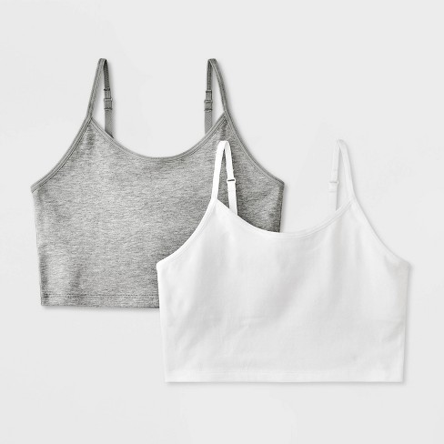 Girls' 2pk Cotton Shelf Bra Cami - Cat & Jack™ - image 1 of 4