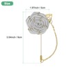 Unique Bargains Wedding Rose Men Suit Boutonnieres Lapel Pin 1 Pc - 3 of 4