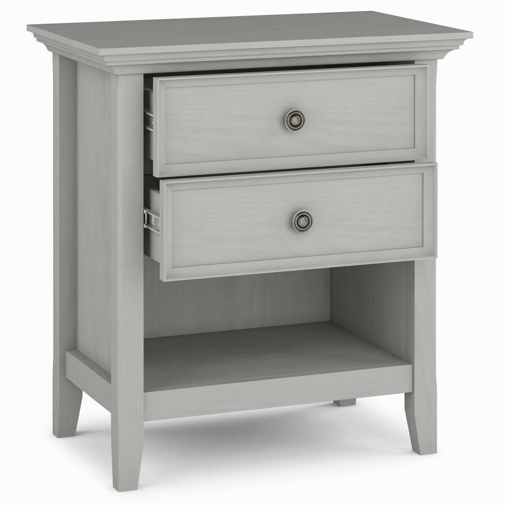 Photos - Bedroom Set Halifax Bedside Table Fog Gray - WyndenHall