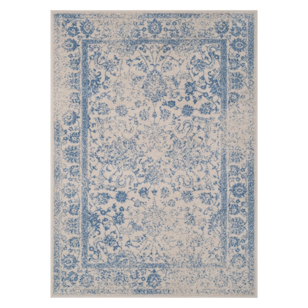 4'X6' Spacedye Design Area Rug Ivory/Light Blue - Safavieh