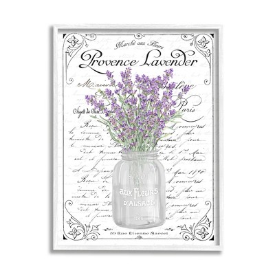 Stupell Industries Lavender Sprigs Bouquet Framed Giclee Art