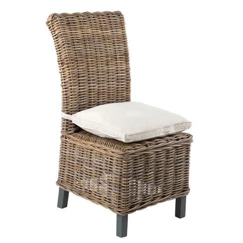 Set Of 2 Stigler Rattan Dining Chair Gray - East At Main : Target