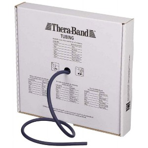 THERABAND Resistance Tubes, Level 5, Extra Heavy Blue, 5.8 lbs Resistance, 25 Foot, 1 Pack - 1 of 4