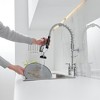 BWE Commercial Restaurant Pull-Down Dual Handle Countertop Flush Spray Utility Kitchen Faucet 8 Inch - 3 of 4
