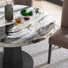 Roundhill Furniture Cavira Modern Faux Marble Dining Table with Wood Pedestal Base - 4 of 4