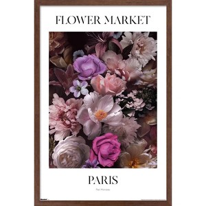 Trends International Reinders: Flowers - Parc Monceau Paris Framed Wall Poster Prints - 1 of 4