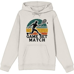 Game Set Match Adult Long Sleeve Hoodie - 1 of 2