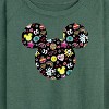 Women's - Disney - Mickey And Minnie Doodles Lightweight French Terry Wide Neck Long Sleeve Shirt - 2 of 4