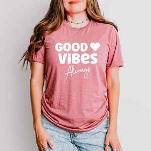 Simply Sage Market Good Vibes Always Short Sleeve Tee - 1 of 4