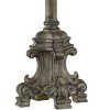 Regency Hill French Candlestick Traditional Buffet Table Lamp 34" Tall Provance Beige with USB Charging Port Double Shade for Bedroom Living Room Home - 4 of 4