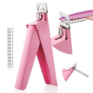 Saviland Nail Clippers with Magnets: Pink Nail Clipper for Nails Cutter with Sizer Magnets 15PCS  (Pink) (Pink) - 1 of 4