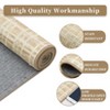 Washable Area Rugs Modern Plaid Indoor Floor Carpet with Non-Slip Backing Stain-Resistant Soft Low Pile Rugs for Living Room - 4 of 4