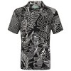 Mio Marino Mens Casual Button-Down Hawaiian Short Sleeve Shirt - 2 of 4