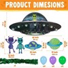 Joyfy Halloween Trunk or Treat SUV Car Decorations Kit with UFO Aliens Planets, Car Archway Garage Decoration with Streamer Tinsels Strips & Balloons - 3 of 4