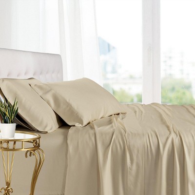 Egyptian Linens Olympic Queen Bed Sheet Set - 100% Bamboo Viscose